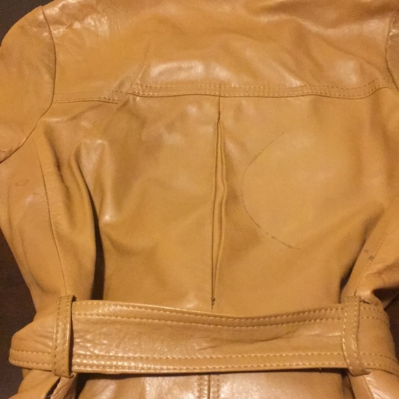 Pertegaz-pile leather trench coat - Picture 2 of 4